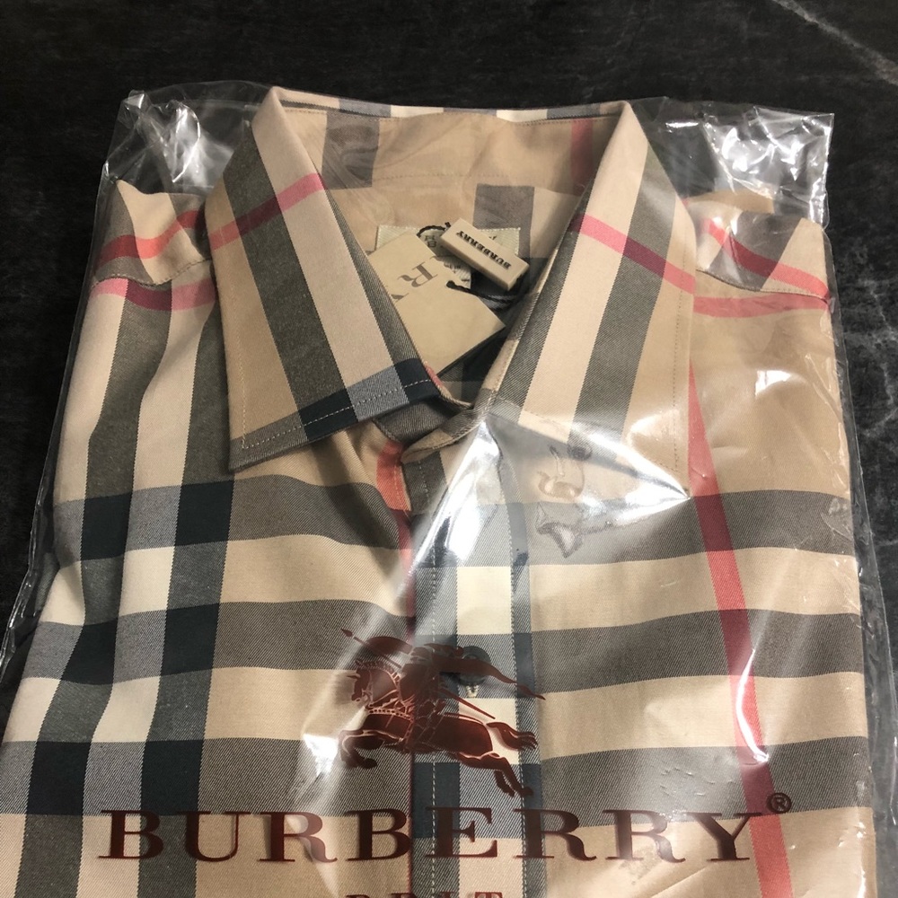 Burberry Brit Nova Check Button Down NWT BRAND NEW